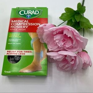 Curad Medical Compression Hosiery Knee High Black.